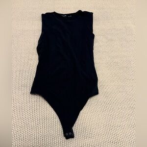 Abercrombie Cotton Seamless Fabric Crew Tank Bodysuit | M